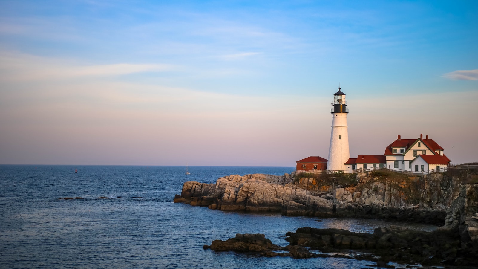 Scenic view of Maine